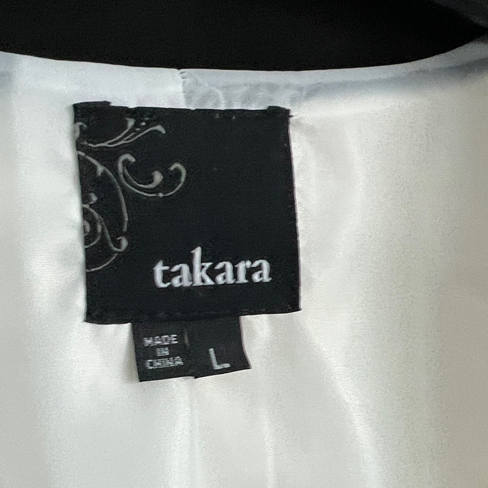 Takara Women's White and Black Blazer - Picture 3 of 5